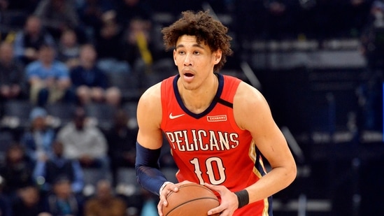 File photo of New Orleans Pelicans center Jaxson Hayes.(AP)