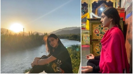 Sara Ali Khan in on a holiday in Ladakh.