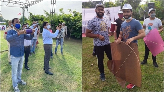Jammu Kite Festival marks 'Azadi ka Amrut Mahostav', 75th Independence Day(Twitter/JammuTourism) Jammu Kite Festival marks 'Azadi ka Amrut Mahostav', 75th Independence Day(Twitter/JammuTourism)