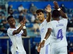 Real Madrid celebrates.