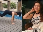 Suffering from bad posture? Take tips from Bhagyashree's Swiss Ball Knee Tuck workout video(Instagram/@bhagyashree.online) Suffering from bad posture? Take tips from Bhagyashree's Swiss Ball Knee Tuck workout video(Instagram/@bhagyashree.online)