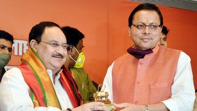Pushkar Singh Dhami. (ANI Photo) Pushkar Singh Dhami. (ANI Photo)