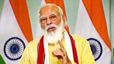 Prime Minister Narendra Modi praised the Sukhet Model adopted by Dr Rajendra Prasad Agriculture University, Madhubani to check pollution in villages, on his radio programme Maan Ki Baat on Sunday. (PTI PHOTO.)