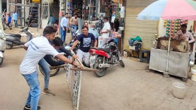 On Friday and Saturday, around 80 street vendors were evicted and 35 illegal ramps demolished in Sadar Bazar. On Friday and Saturday, around 80 street vendors were evicted and 35 illegal ramps demolished in Sadar Bazar.