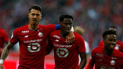 Ligue 1 champions Lille finally win as they beat Montpellier (AP) Ligue 1 champions Lille finally win as they beat Montpellier (AP)