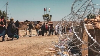 On Friday, 32 US military aircraft, 27 C-17s and five C-130s departed with approximately 4,000 personnel. (AP Photo) On Friday, 32 US military aircraft, 27 C-17s and five C-130s departed with approximately 4,000 personnel. (AP Photo)
