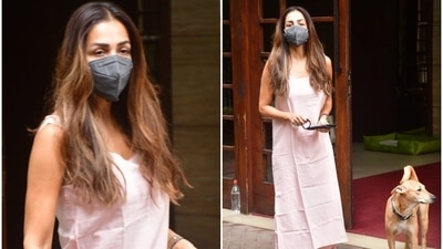 Malaika Arora was spotted in Bandra. (Varinder Chawla)