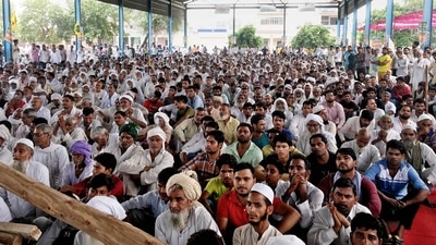 In Punjab, farmers blocked highways for two hours on Sunday in protest against the police lathi-charge in Haryana. Protests were also reported in parts of Haryana. (PTI Photo)