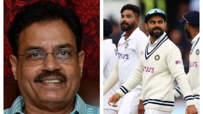 Dilip Vengsarkar and Team India collage. (File/BCCI)