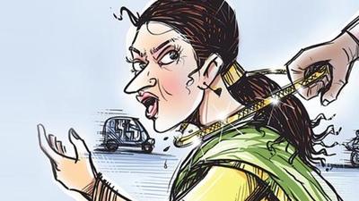 A case under Section 379-B (snatching) of the Indian Penal Code was registered against the unidentified accused. (HT PHOTO) A case under Section 379-B (snatching) of the Indian Penal Code was registered against the unidentified accused. (HT PHOTO)