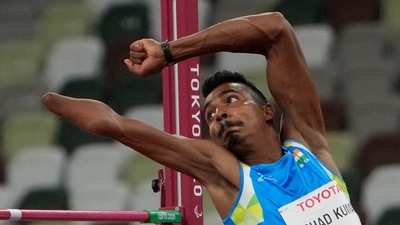 VIDEO: India's Nishad Kumar wins silver in men's high jump T47 event in Tokyo Paralympics (AP)