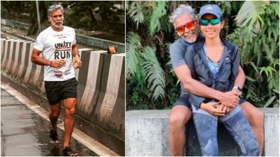 Milind Soman: Milind Soman and his wife Ankita Konwar both share an unconditional love for running. Also known as "Iron man," Milind is inspiring many to stay fit no matter what age they are. (Instagram/@milindrunning) Milind Soman: Milind Soman and his wife Ankita Konwar both share an unconditional love for running. Also known as "Iron man," Milind is inspiring many to stay fit no matter what age they are. (Instagram/@milindrunning)