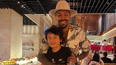Sanjay Dutt’s son Shahraan Dutt shared a photo with Hardik Pandya from Dubai. Sanjay Dutt’s son Shahraan Dutt shared a photo with Hardik Pandya from Dubai.