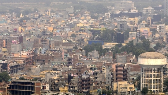 Aerial view of Noida(Sunil Ghosh / Hindustan Times/Representative Photo) Aerial view of Noida(Sunil Ghosh / Hindustan Times/Representative Photo)