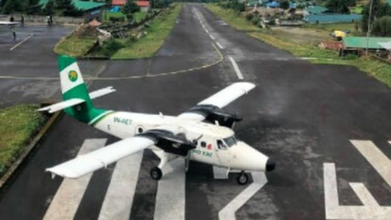 Tenzing-Hillary Airport: Located in Nepal, this domestic airport is popular since it is considered the starting point for treks towards Mount Everest Base Camp.(Instagram/@pokhara.nepal)