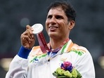 Jhajharia elated with historic Paralympic medal treble(ANI) Jhajharia elated with historic Paralympic medal treble(ANI)