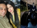 Ahmed Khan gifts wife Shaira Ahmed Khan a batmobile on her birthday. Ahmed Khan gifts wife Shaira Ahmed Khan a batmobile on her birthday.