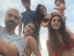 Arjun Rampal poses with his girlfriend Gabriella Demetriades and their son Arik as well as his daughters Myra and Mahikaa. Arjun Rampal poses with his girlfriend Gabriella Demetriades and their son Arik as well as his daughters Myra and Mahikaa.