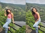 Alia Bhatt gives street style a sensual spin in <span class='webrupee'>₹</span>1.5k pink ribbed crop top(Instagram/aliaabhatt) Alia Bhatt gives street style a sensual spin in <span class='webrupee'>₹</span>1.5k pink ribbed crop top(Instagram/aliaabhatt)