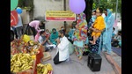 Employees of National Health Mission, Chandigarh, celebrating Janmashtami while protesting outside the administrative block of GMSH in Sector 16 on Monday. (Ravi Kumar/Hindustan Times) Employees of National Health Mission, Chandigarh, celebrating Janmashtami while protesting outside the administrative block of GMSH in Sector 16 on Monday. (Ravi Kumar/Hindustan Times)