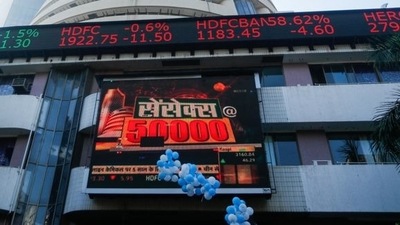 Titan was the top gainer in the Sensex pack, rising over 2 per cent, followed by Bajaj Finance, Tata Steel, M&amp;M, Maruti, L&amp;T, Reliance Industries and HDFC. (Reuters file photo)