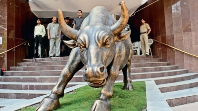 Thanks to the winning run in equities, the market capitalisation of BSE-listed companies zoomed to  ₹2,47,30,108.97 crore. (MINT_PRINT)