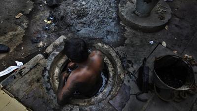 According to Karnataka State Commission for Safai Karamcharis, the state has witnessed 36 manual scavenging-related incidents since 2008, resulting in 72 deaths. (HT File) According to Karnataka State Commission for Safai Karamcharis, the state has witnessed 36 manual scavenging-related incidents since 2008, resulting in 72 deaths. (HT File)