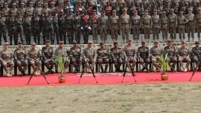 The statement said 90 personnel from the Bihar regiment of the Indian Army will participate in the joint exercise. The statement said 90 personnel from the Bihar regiment of the Indian Army will participate in the joint exercise.