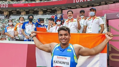 For Delhi’s Yogesh Kathuniya, sport is a way to defy the wheelchair (PTI) For Delhi’s Yogesh Kathuniya, sport is a way to defy the wheelchair (PTI)