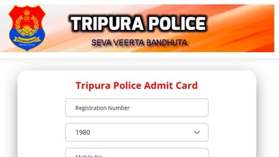 Tripura Police admit card 2021: The outdoor test qualified candidates can download their admit cards from the official website at tripurapolice.gov.in. (cbseit.in)