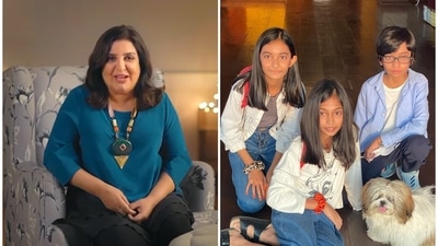 Farah Khan is mother to triplets Diva, Anya and Czar. Farah Khan is mother to triplets Diva, Anya and Czar.