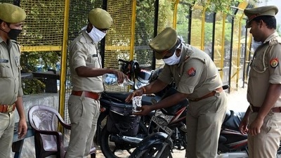 The constable was on patrolling the area when the incident happened, (Photo by Dheeraj Dhawan / Hindustan Times)