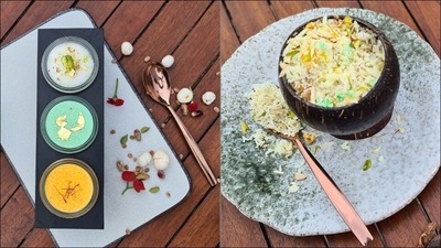 Recipe: Tri-Colour Phirni or Mawe aur Mewa ka Pulao? Pick your dessert for Monday (Chef Hari Ballabh Singh from Ozen Reserve Bolifushi) Recipe: Tri-Colour Phirni or Mawe aur Mewa ka Pulao? Pick your dessert for Monday (Chef Hari Ballabh Singh from Ozen Reserve Bolifushi)