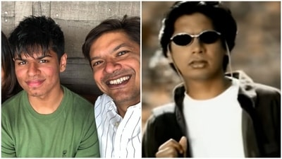 Shaan with his son Sohum. Shaan with his son Sohum.