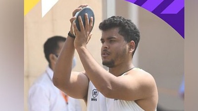 Yogesh Kathuniya clinched the silver medal in the men’s F56 event as he sent the disc to the best distance of 44.38m in his sixth and last attempt. (ANI Photo)
