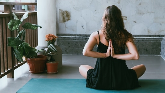 Enhance your skin: Yoga not only fills your soul with positivity but also makes you glow externally. Reduced stress can help get rid of skin problems like acne and eczema.(Unsplash)