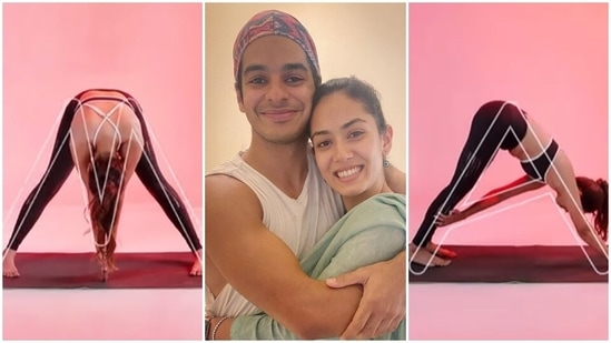 Mira Rajput does yoga to spell out her name in impressive video, Ishaan Khatter reacts(Instagram/@mira.kapoor)