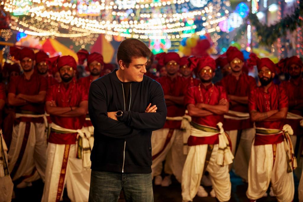 Ajith in a still from Valimai. Ajith in a still from Valimai.