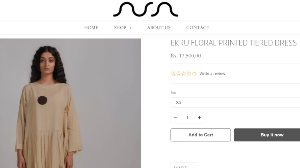 The price of Neha Dhupia's dress(shopasaonline.com)