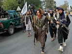 Taliban fighters take out a rally celebrating the US withdrawal of troops, in Kabul on Tuesday. AFP Taliban fighters take out a rally celebrating the US withdrawal of troops, in Kabul on Tuesday. AFP