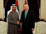 Abu Dhabi's Crown Prince Sheikh Mohammed bin Zayed Al Nahyan (L) shakes hands with Turkey's Prime Minister Recep Tayyip Erdogan in this file picture from 2012. (REUTERS) Abu Dhabi's Crown Prince Sheikh Mohammed bin Zayed Al Nahyan (L) shakes hands with Turkey's Prime Minister Recep Tayyip Erdogan in this file picture from 2012. (REUTERS)