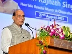 Rajnath Singh, who is also the Lok Sabha MP from Lucknow, said: “Had Yogi Adityanath not been the chief minister, then I would not have been able to work so much for Lucknow.” (ANI Photo) Rajnath Singh, who is also the Lok Sabha MP from Lucknow, said: “Had Yogi Adityanath not been the chief minister, then I would not have been able to work so much for Lucknow.” (ANI Photo)