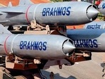 BrahMos missiles on display during the Republic Day parade. BrahMos missiles on display during the Republic Day parade.