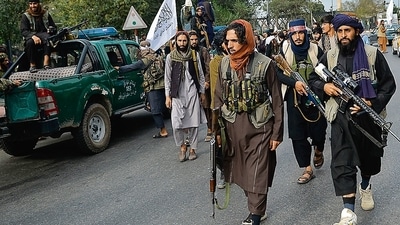 Taliban fighters take out a rally celebrating the US withdrawal of troops, in Kabul on Tuesday. AFP Taliban fighters take out a rally celebrating the US withdrawal of troops, in Kabul on Tuesday. AFP