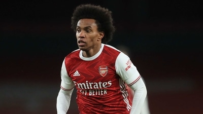Arsenal's Willian. (Pool via REUTERS)