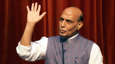 Defence minister Rajnath Singh in Lucknow on Tuesday. (ANI) Defence minister Rajnath Singh in Lucknow on Tuesday. (ANI)