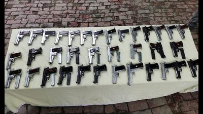 An inter-state arms smuggling racket was busted by Panipat police. (HT Photo)