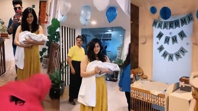 Kishwer Merchant and Suyyash Rai welcomed their son last week. Kishwer Merchant and Suyyash Rai welcomed their son last week.