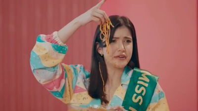 Shanaya Kapoor in her ad. Shanaya Kapoor in her ad.