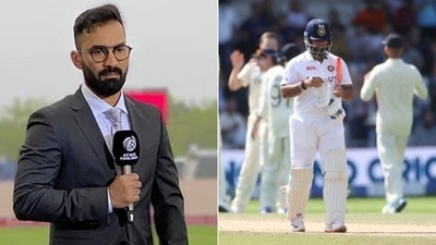 Dinesh Karthik backs under-fire Rishabh Pant (HT Collage)